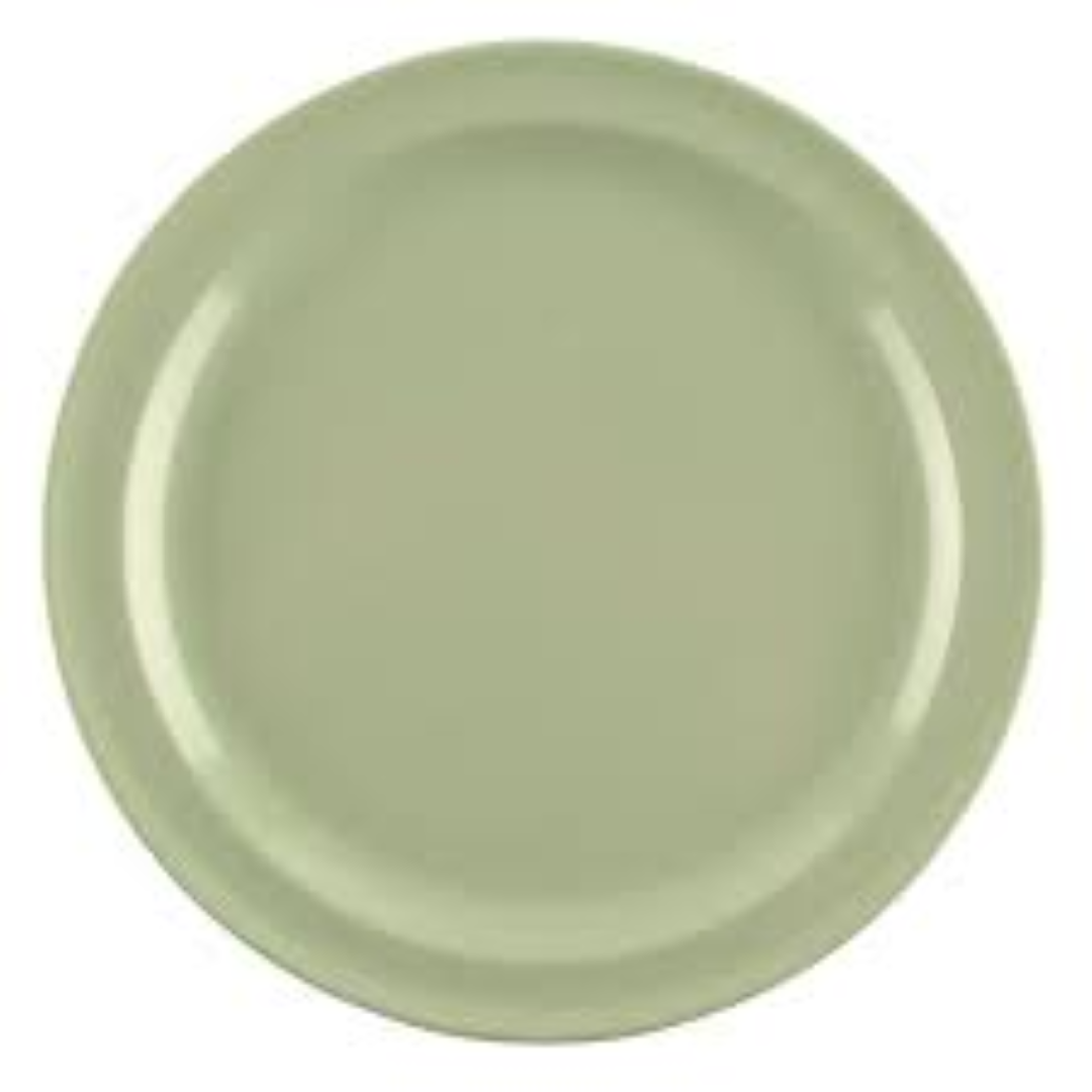 XPRO PLAIN ROUND PLATE 9'' GREEN 25S
